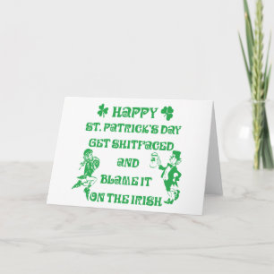 Tarjeta Muy gracioso Día de San Patricio