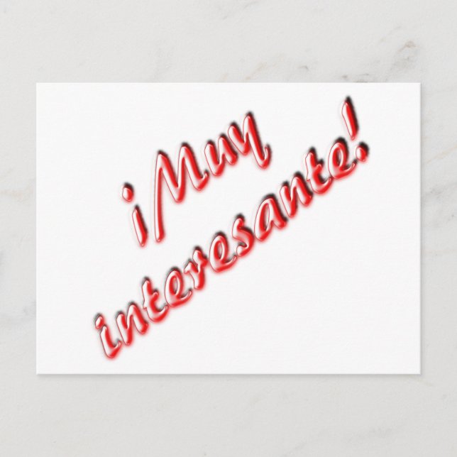 Tarjeta muy interesante (Anverso)