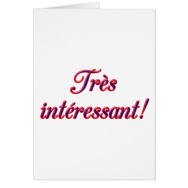 Tarjeta muy interesante (Frente)