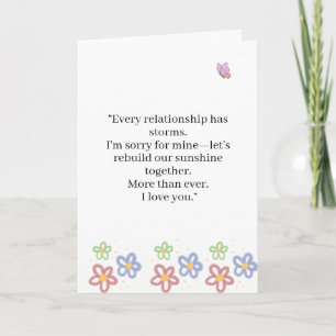 Tarjeta Muy relación Enfrenta Tormentas Amor Cita