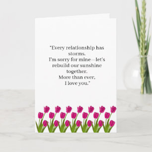 Tarjeta Muy relación Enfrenta Tormentas Cita de Amor