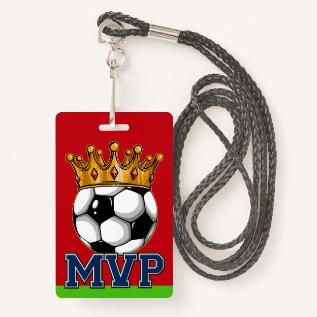 Tarjeta MVP de fútbol (Anverso son cordón)