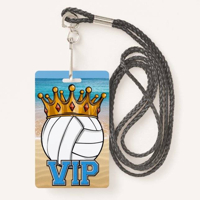 Tarjeta MVP de voleibol de playa (Anverso son cordón)