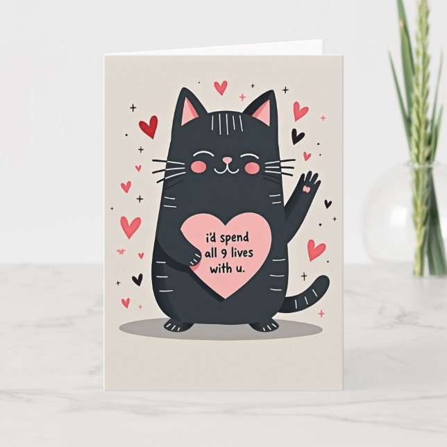 Tarjeta My 9 Lives With U Cat Card (Anverso)