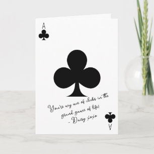 Tarjeta My Ace of clubs, San Valentín de novios