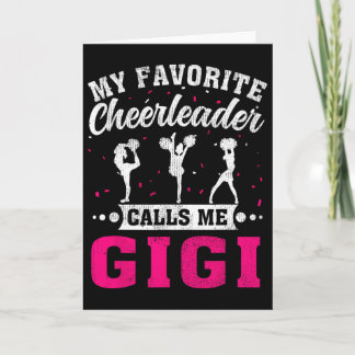 Tarjeta My Favorite Cheerleader Calls Me Gigi Mother's Day