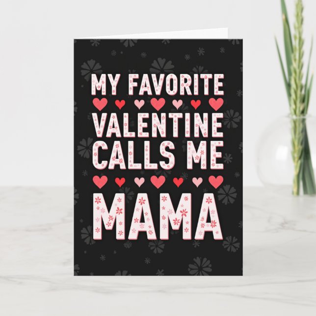 Tarjeta My Favorite Mama Valentine Card (Anverso)