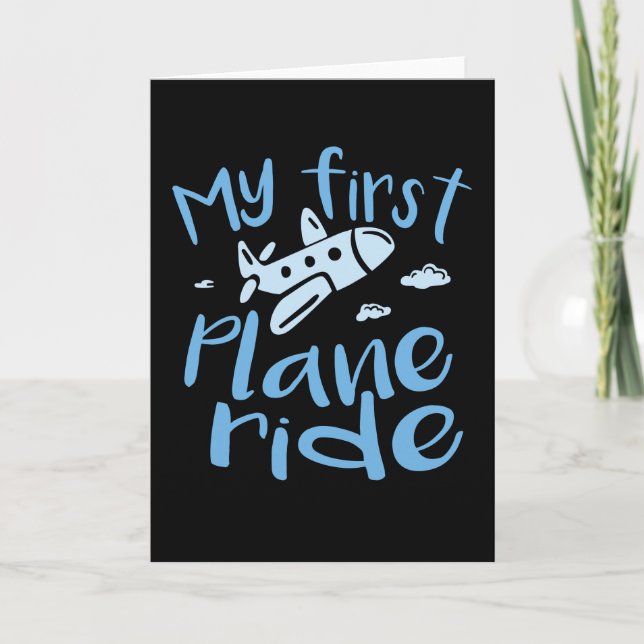 Tarjeta My First Plane Ride (Anverso)