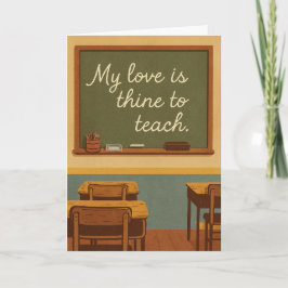 Tarjeta My love is thine to teach 