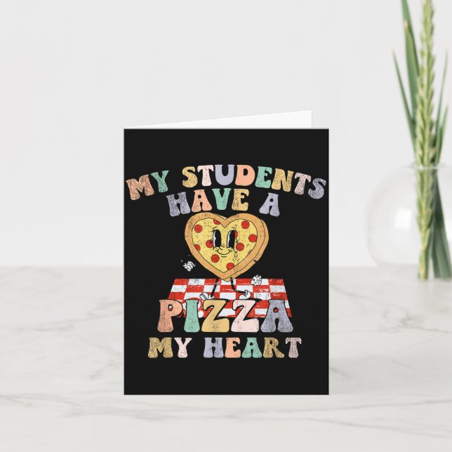Tarjeta My Students Have A Zza-my-heart Valentines Day Tea (Anverso)