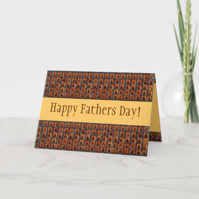 Tarjeta Myriad Buddha Fathers Day ~ Card Dad Religion (Anverso)