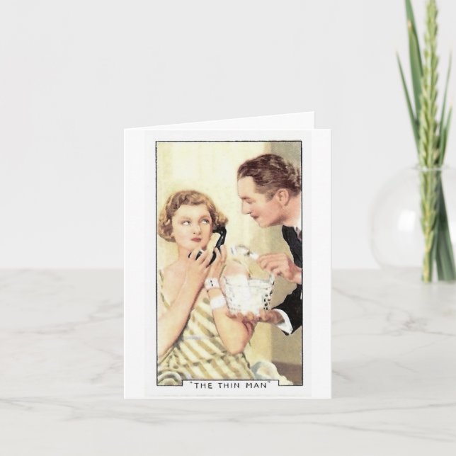 Tarjeta Myrna Loy Thin Man (Anverso)