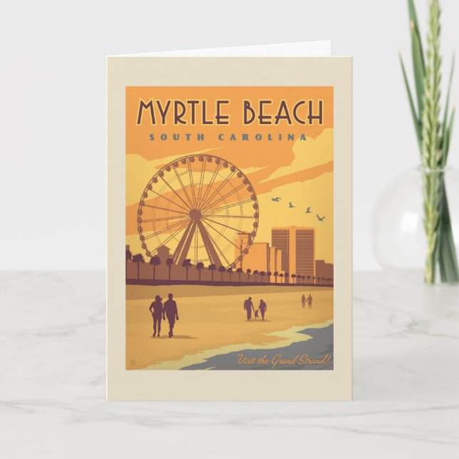 Tarjeta Myrtle Beach | Carolina del sur (Anverso)