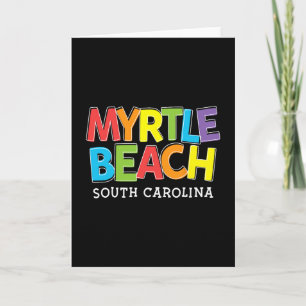 Tarjeta Myrtle Beach Carolina del Sur Niños Niñas Bebés An