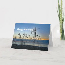 Tarjeta Myrtle Beach Grass Sunrise Foto Cumpleaños