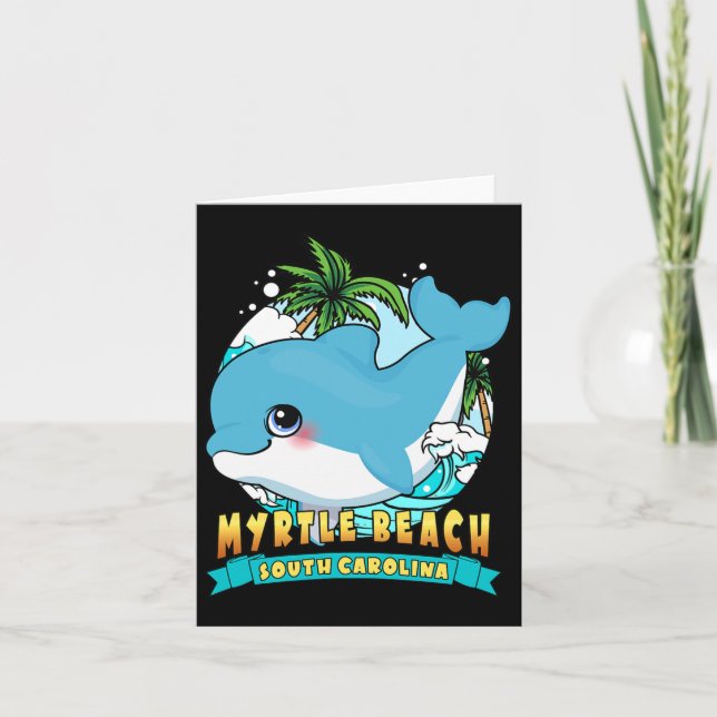 Tarjeta Myrtle Beach South Carolina Cute Ba (Anverso)