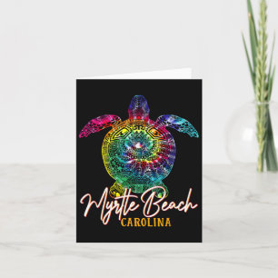 Tarjeta Myrtle Beach Tie Dye Tortuga Marina Carolina Famil