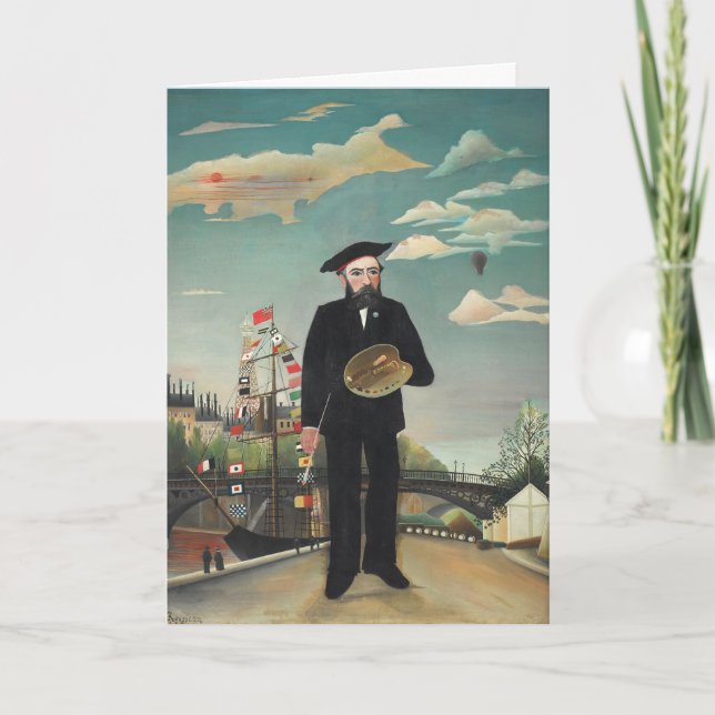 Tarjeta Myself: Portrait – Landscape, Henri Rousseau 1890 (Anverso)