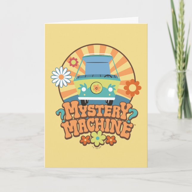 Tarjeta Mystery Machine Van Floral Graphic (Anverso)