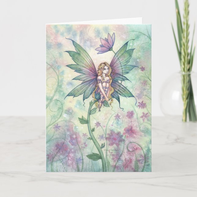 Tarjeta Mystic Garden Flower Fairy Card (Anverso)