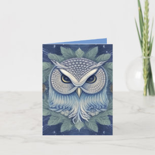 Tarjeta Mystical Fantasy Forest Owl