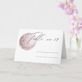 Tarjeta Mystical Moon Rubor Pink Boda Place Card