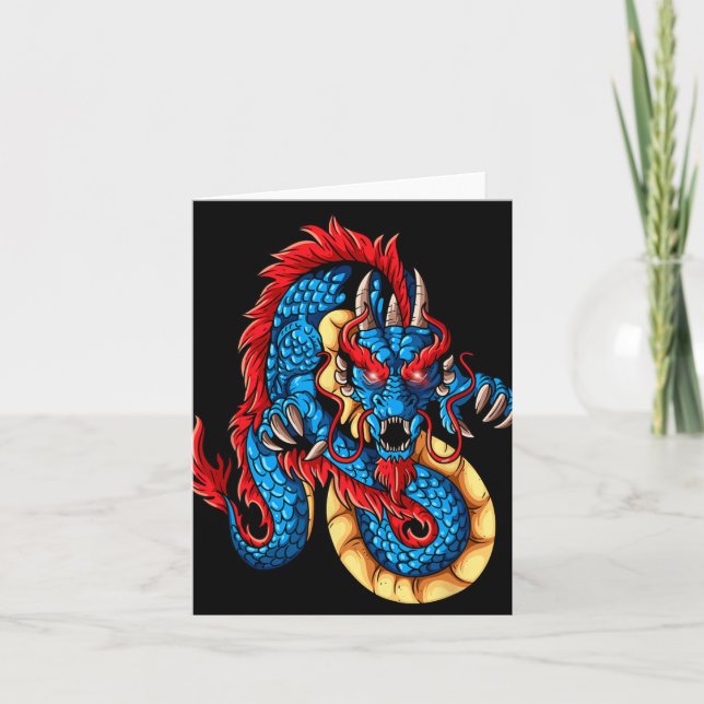 Tarjeta Mythical Creatures China New Year Chinese New Year (Anverso)
