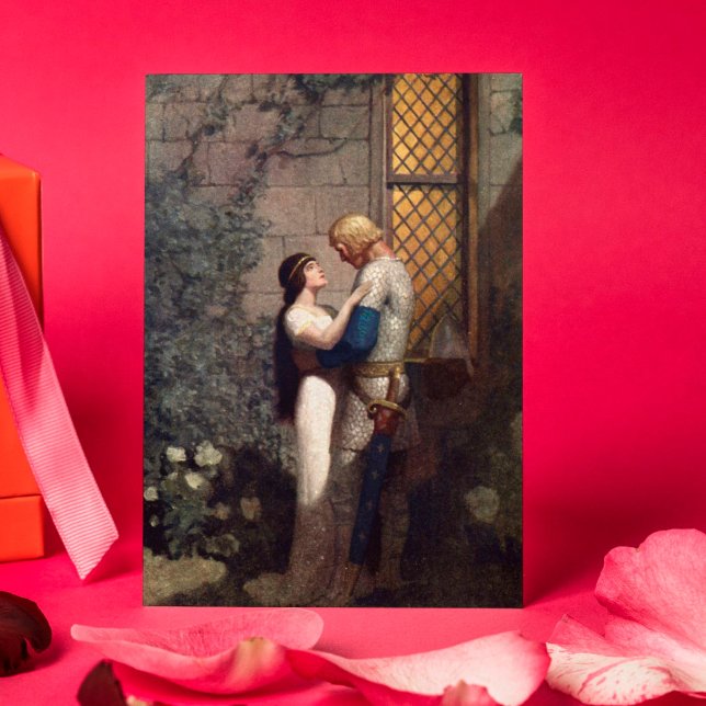 Tarjeta N.C. Wyeth El día de San Valentín Medieval de Arte (Subido por el creador)