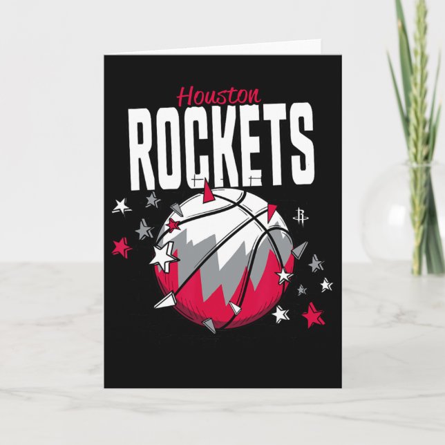 Tarjeta N Houston Rockets Boceto de estrellas de Doodle  (Anverso)