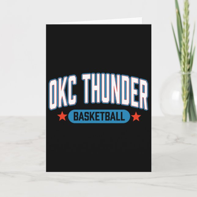 Tarjeta N Oklahoma City Thunder Sketll Americana  (Anverso)