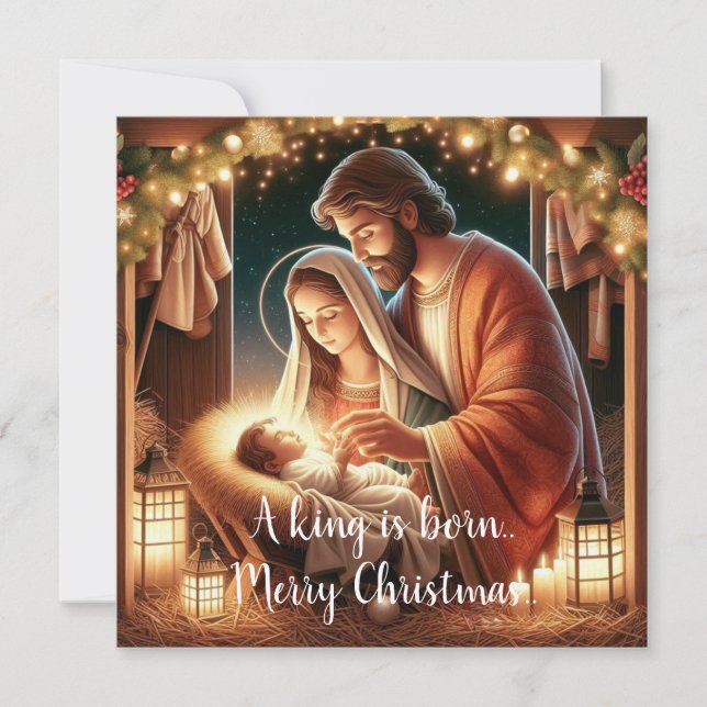 Tarjeta Nace un rey (Anverso)