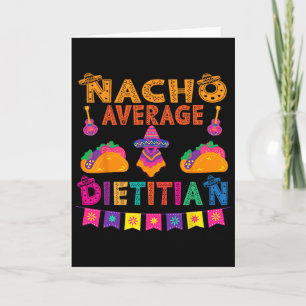 Tarjeta Nacho Average Dietista Coincidente Familia Cinco D