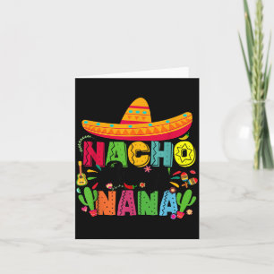 Tarjeta Nacho Average Nana Divertida Mexicana Vintage Cinc
