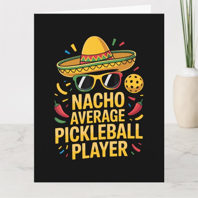 Tarjeta Nacho Average Pickleball Player (Anverso)