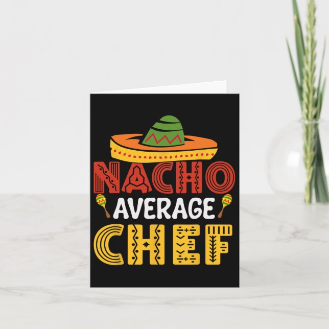 Tarjeta Nacho Chef Promedio Cinco De Mayo (Anverso)