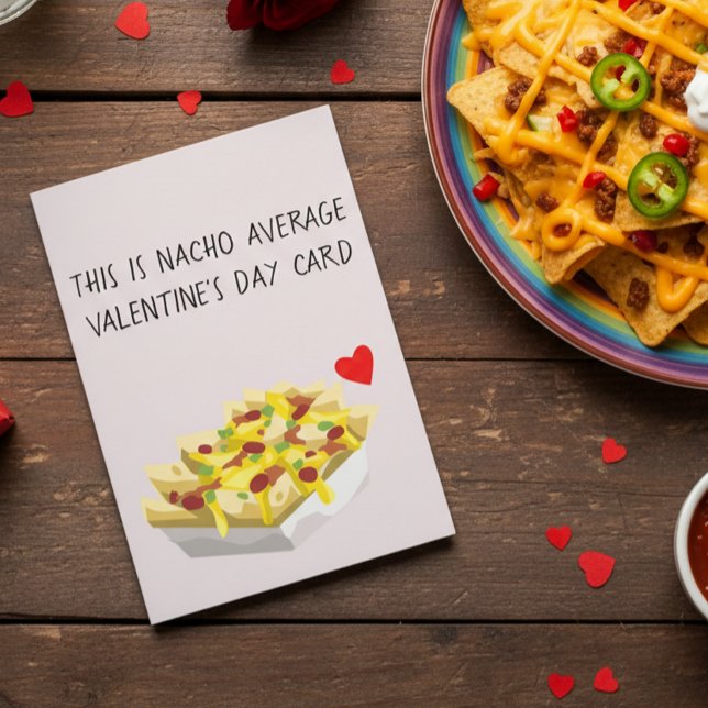 Tarjeta Nacho Comida Mexicana Amor Día de San Valentín (Subido por el creador)