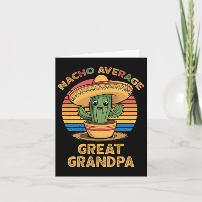 Tarjeta Nacho: el gran abuelo promedio que coincide con el (Anverso)