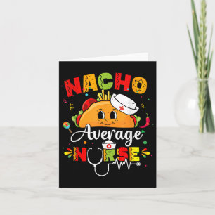Tarjeta Nacho Enfermera Promedio Cinco De Mayo Fiesta Mexi