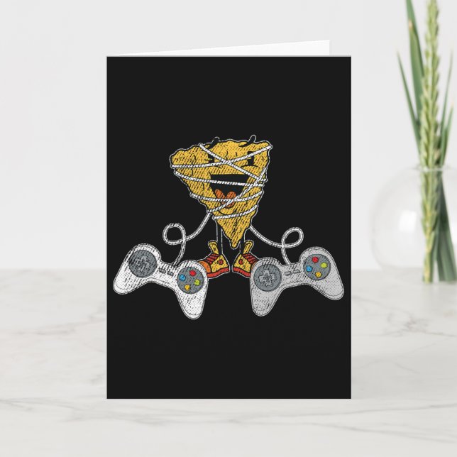 Tarjeta Nacho Gaming Cinco De Mayo Divertido Video-juego C (Anverso)
