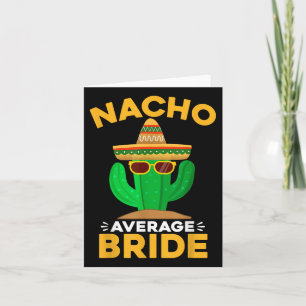 Tarjeta Nacho media novia graciosa México Cinco De Mayo