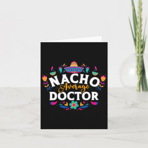 Tarjeta Nacho Médica promedio cinco de mayo mexicano