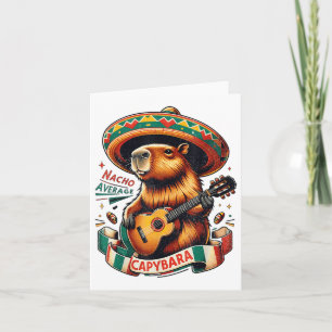Tarjeta Nacho promedio de capibara Cinco De Mayo Hombres B