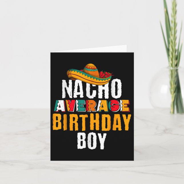 Tarjeta Nacho promedio de cumpleaños Cinco De Mayo Funny M (Anverso)