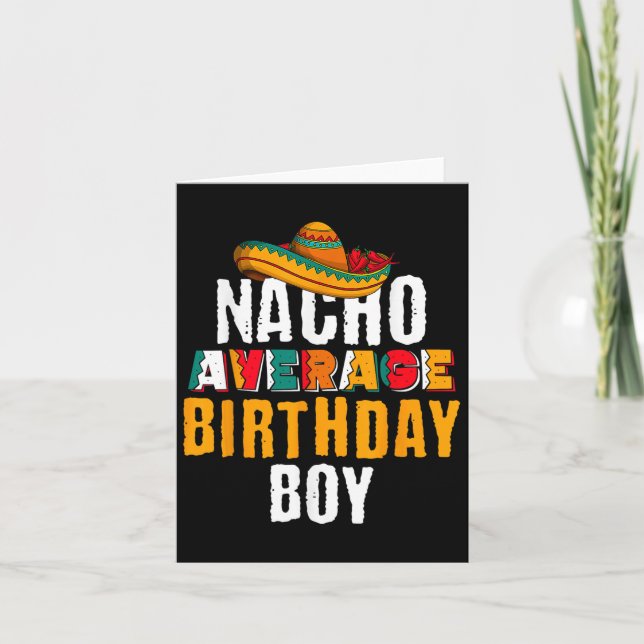 Tarjeta Nacho promedio de cumpleaños Cinco De Mayo Funny M (Anverso)