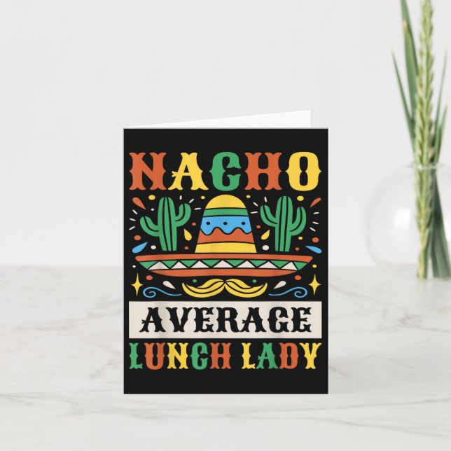Tarjeta Nacho Promedio de Dama de Almuerzo Cinco De Mayo M (Anverso)