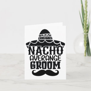 Tarjeta Nacho Promedio de Groom Cinco De Mayo Festividad M