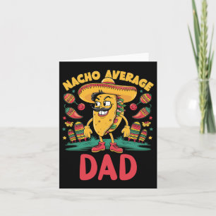 Tarjeta Nacho Promedio de Papá Mexicano Coincidencia Cinco