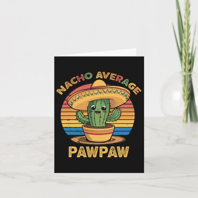 Tarjeta Nacho Promedio De Pawpaw Que Coincide Con Cinco Me (Anverso)