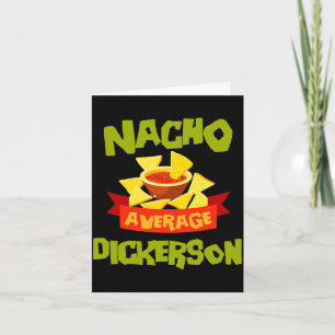 Tarjeta Nacho promedio dickerson divertido cumpleaños apel
