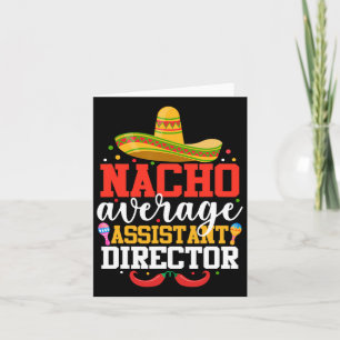 Tarjeta Nacho Promedio Director Instantáneo Mexicano Cinco